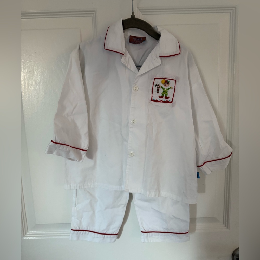 Posh Originals smock elf pajamas set size 2